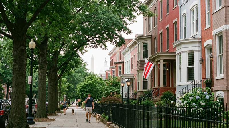 Washington DC rowhouses